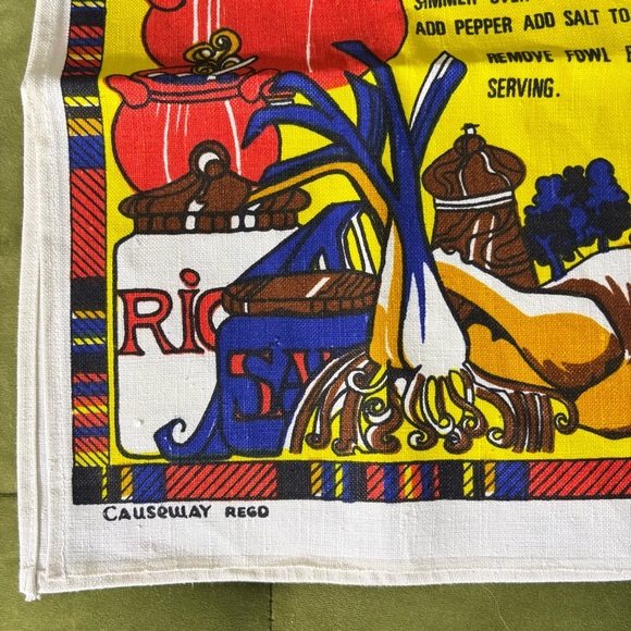 Vintage linen Traditional Recipes of Scotland tea towel by - Picture 4 of 6